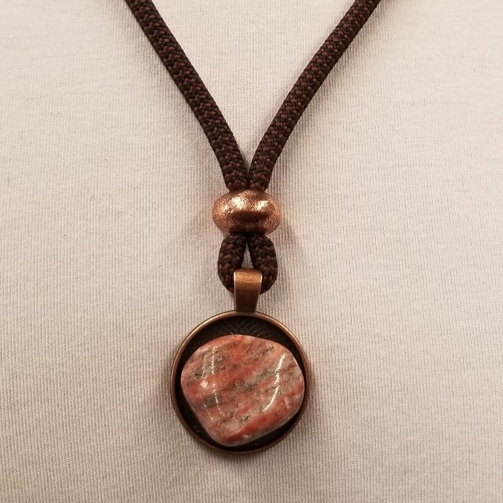 Jasper Nugget Bronze Medallion #38